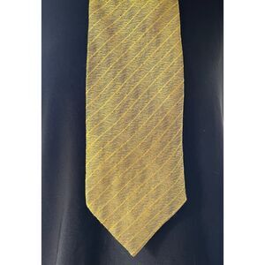 Vintage 90s Gold Silk Fratelli Tie Made in Italy Old Money Menswear